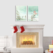 Quadros Decorativos com Moldura em MDF — Conjunto de 2 Peças, Multicolor, 35 x 50 cm cada (Tamanho total 72 x 50 cm)