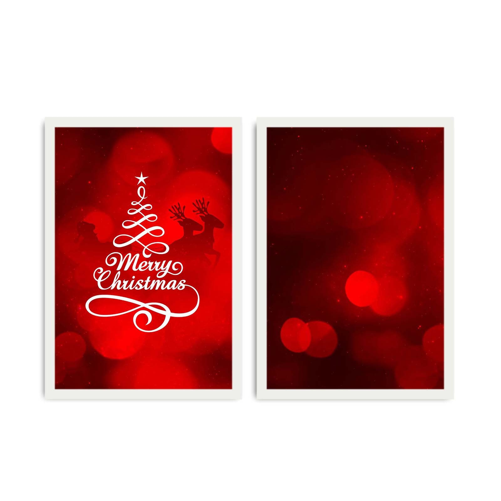 Conjunto de 2 Quadros Decorativos em MDF com Moldura em PVC, Multicolor – 35 x 50 cm (cada), Total 72 x 50 cm