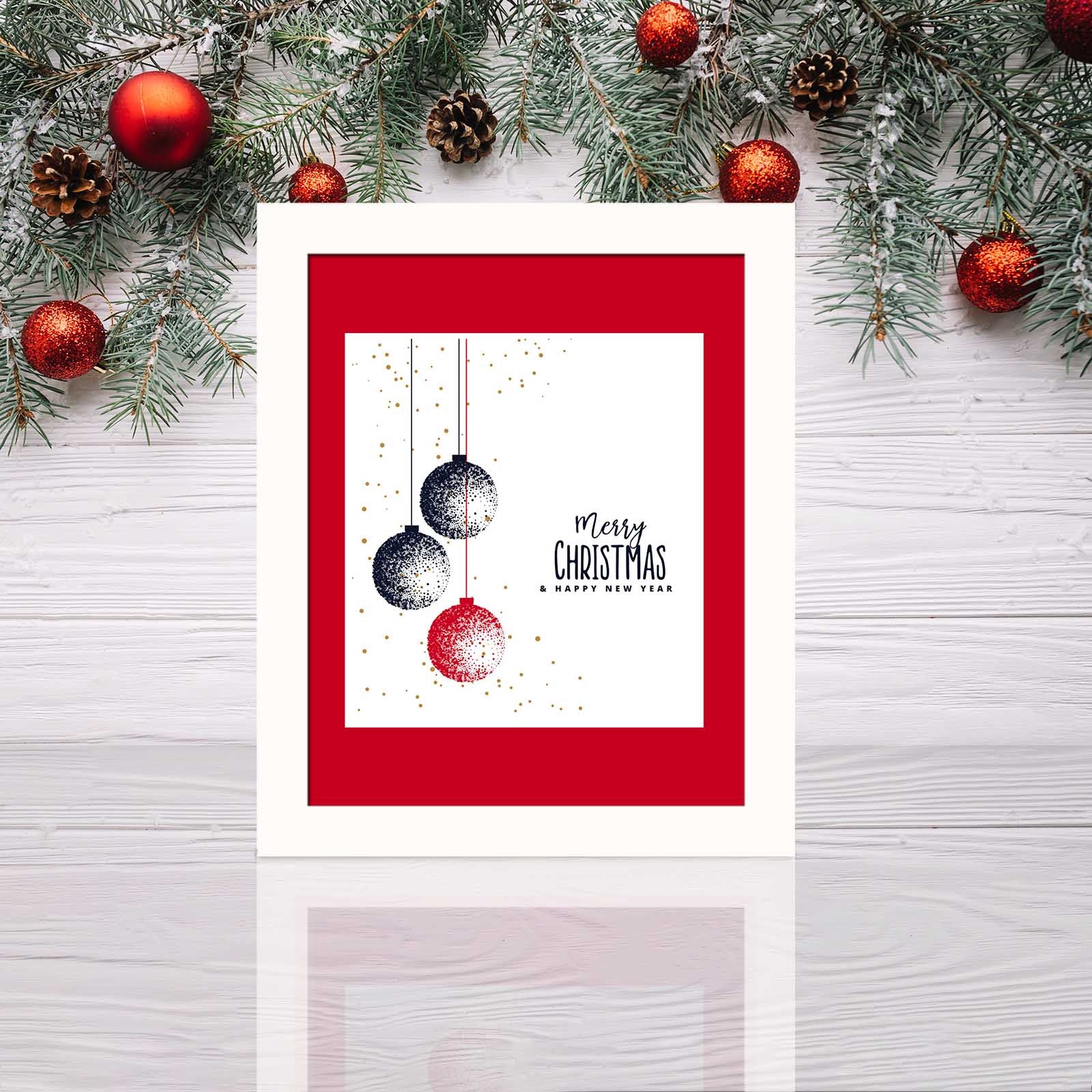 Quadro Decorativo em MDF com Moldura em PVC, Multicor, 23,5 x 28,5 cm