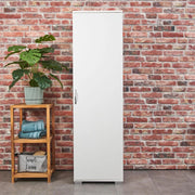 Armário multifuncional – 50 x 176 x 49 cm – Branco – Aglomerado revestido a melamina