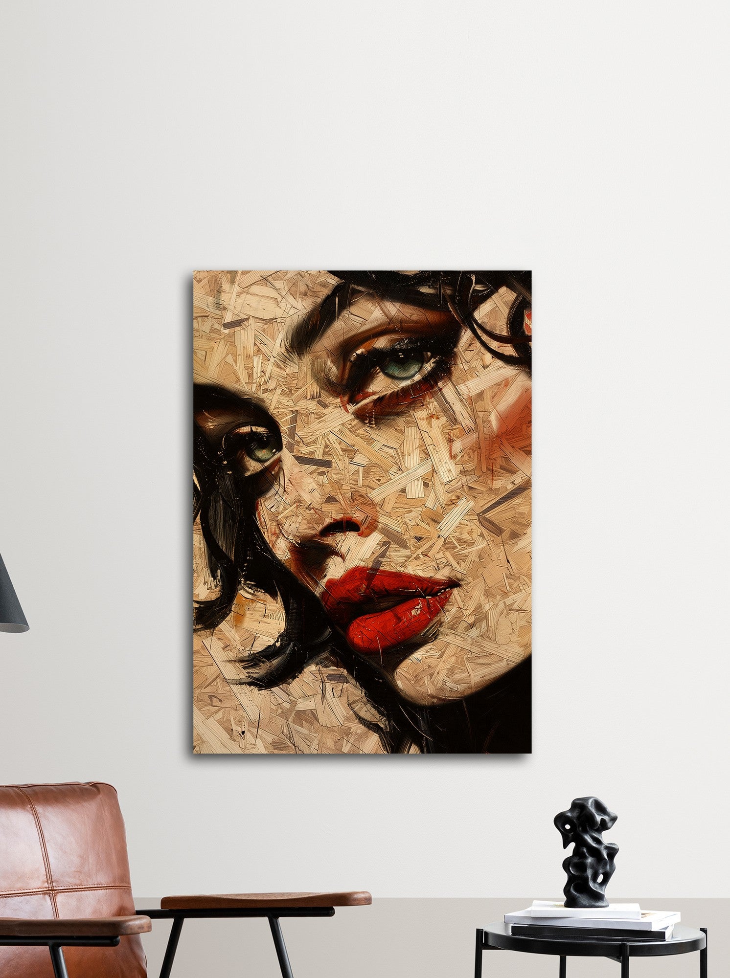 Quadro Decorativo com Moldura em MDF Huhu313, Multicolor, 50x70 cm, Impressão UV 100%, 11 mm