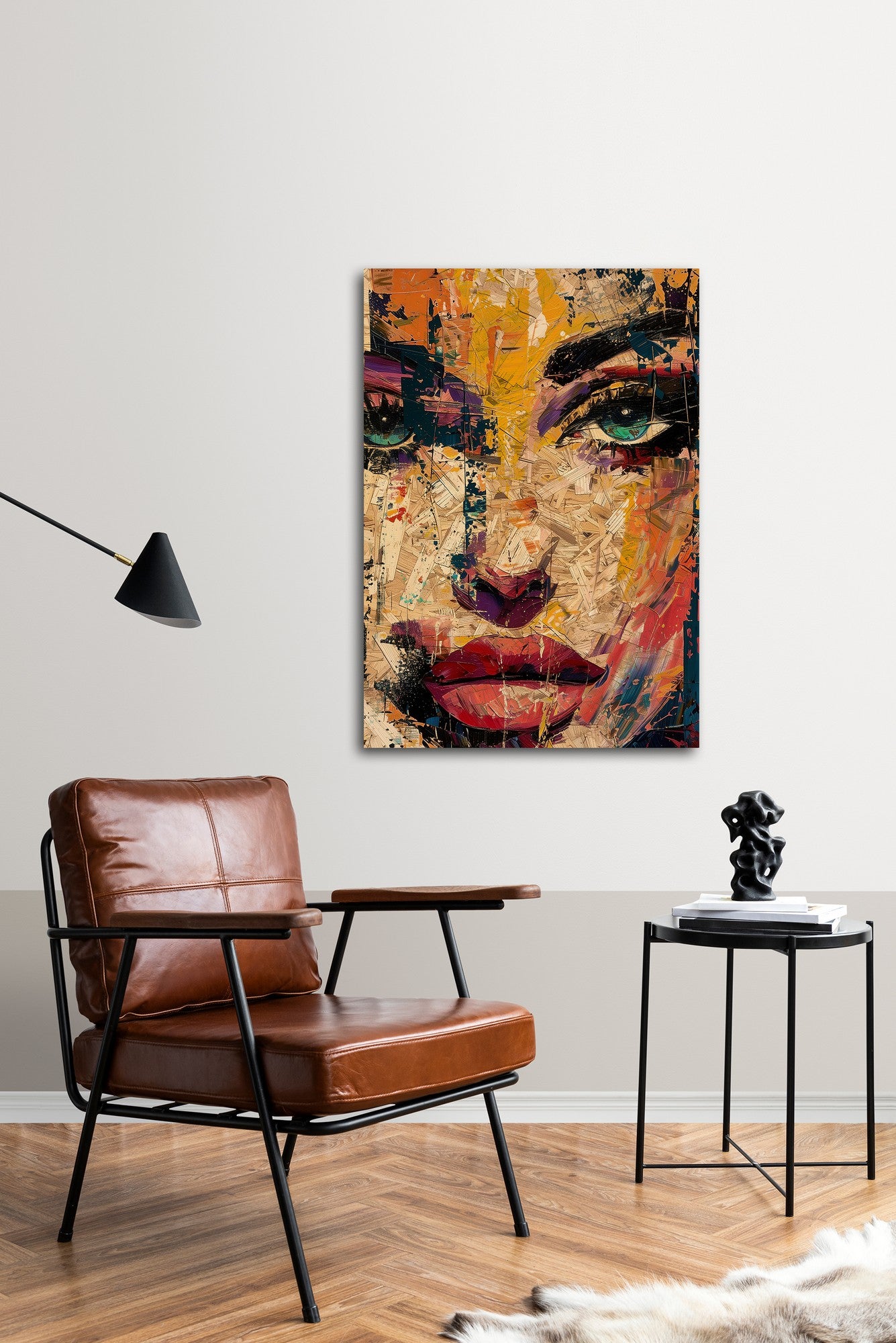 Quadro Decorativo em MDF com Moldura Huhu314, 50 x 70 cm, Multicolor, Impressão UV 100%, 11 mm (233DWC1103)