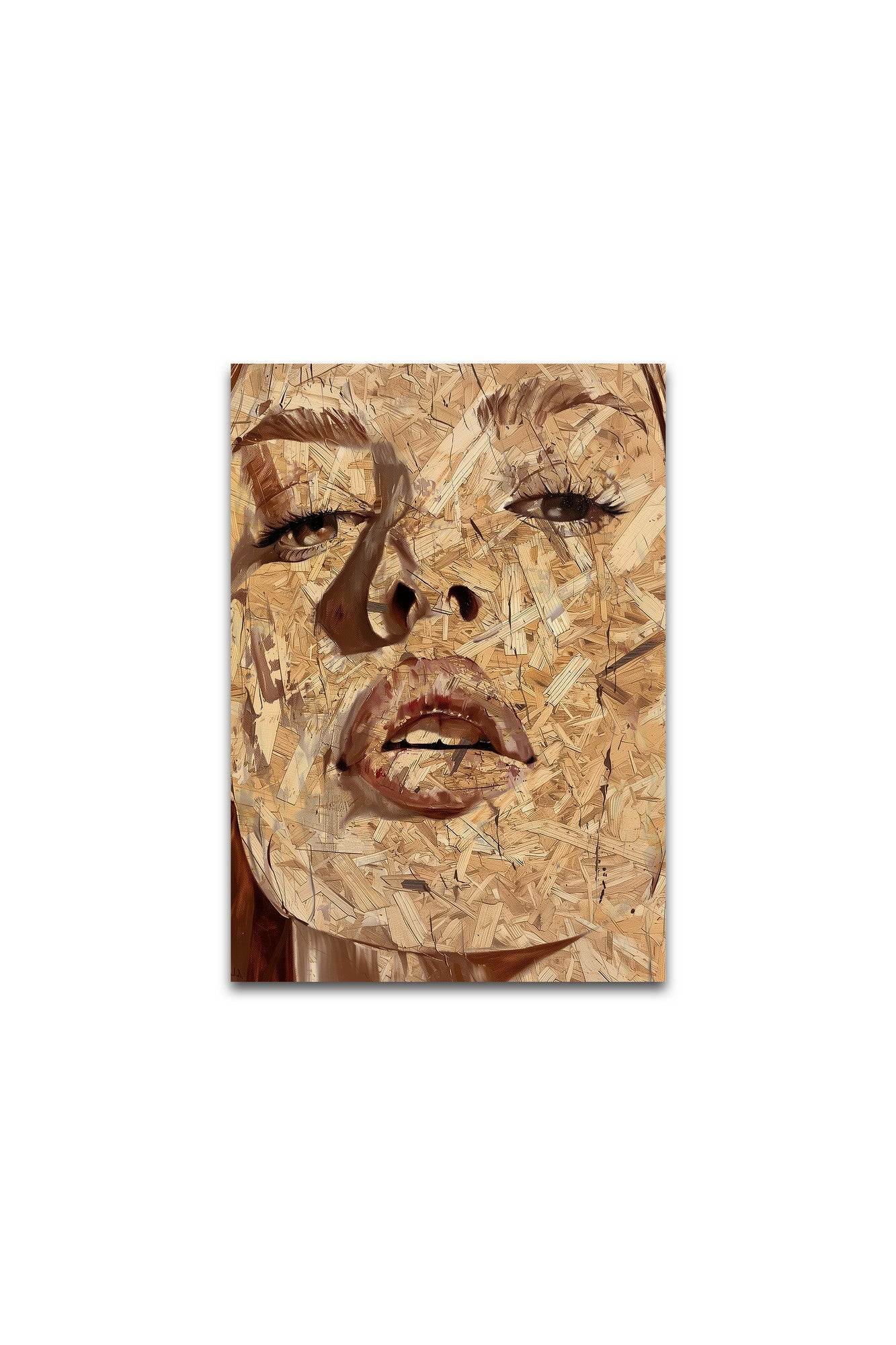 Quadro Decorativo Moldurado em MDF Huhu316 70x100 cm, Multicolor, Impressão UV 100%, 11 mm