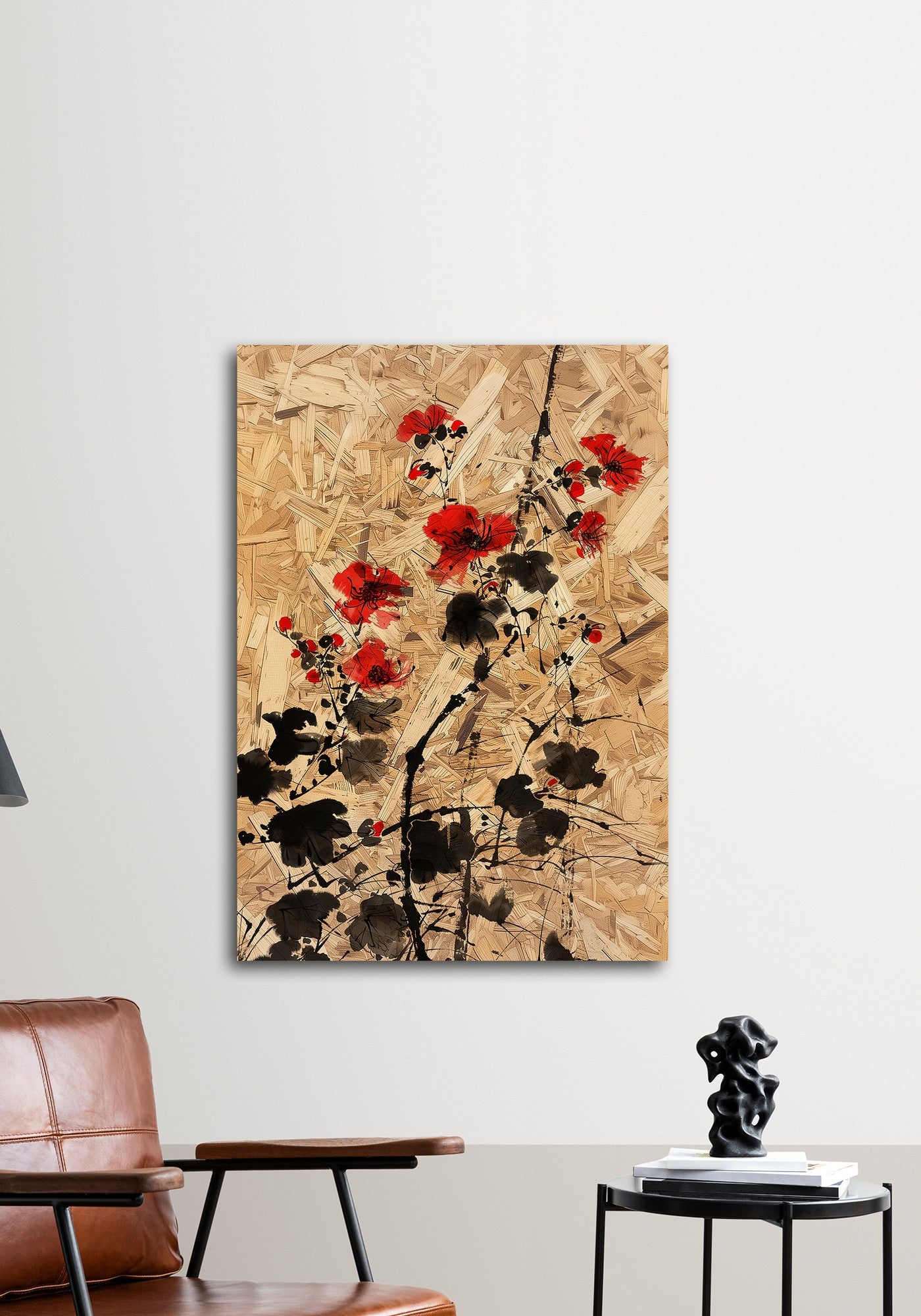 Quadro Decorativo em MDF com Moldura Huhu318 50x70 cm Multicolorido, Impressão UV 100%, 11 mm – Ref. 233DWC1111