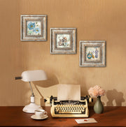 Huhu319 — Conjunto de 3 Quadros Decorativos em MDF com Moldura, 20 x 20 cm, Multicolorido (MDF 3 mm)