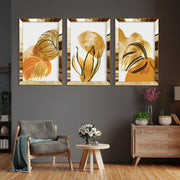 Quadro Decorativo Triplo (3 Peças) Huhu399 30x40 cm – Multicolor – MDF 3 mm e Moldura em Plexiglass – 233DWC1309