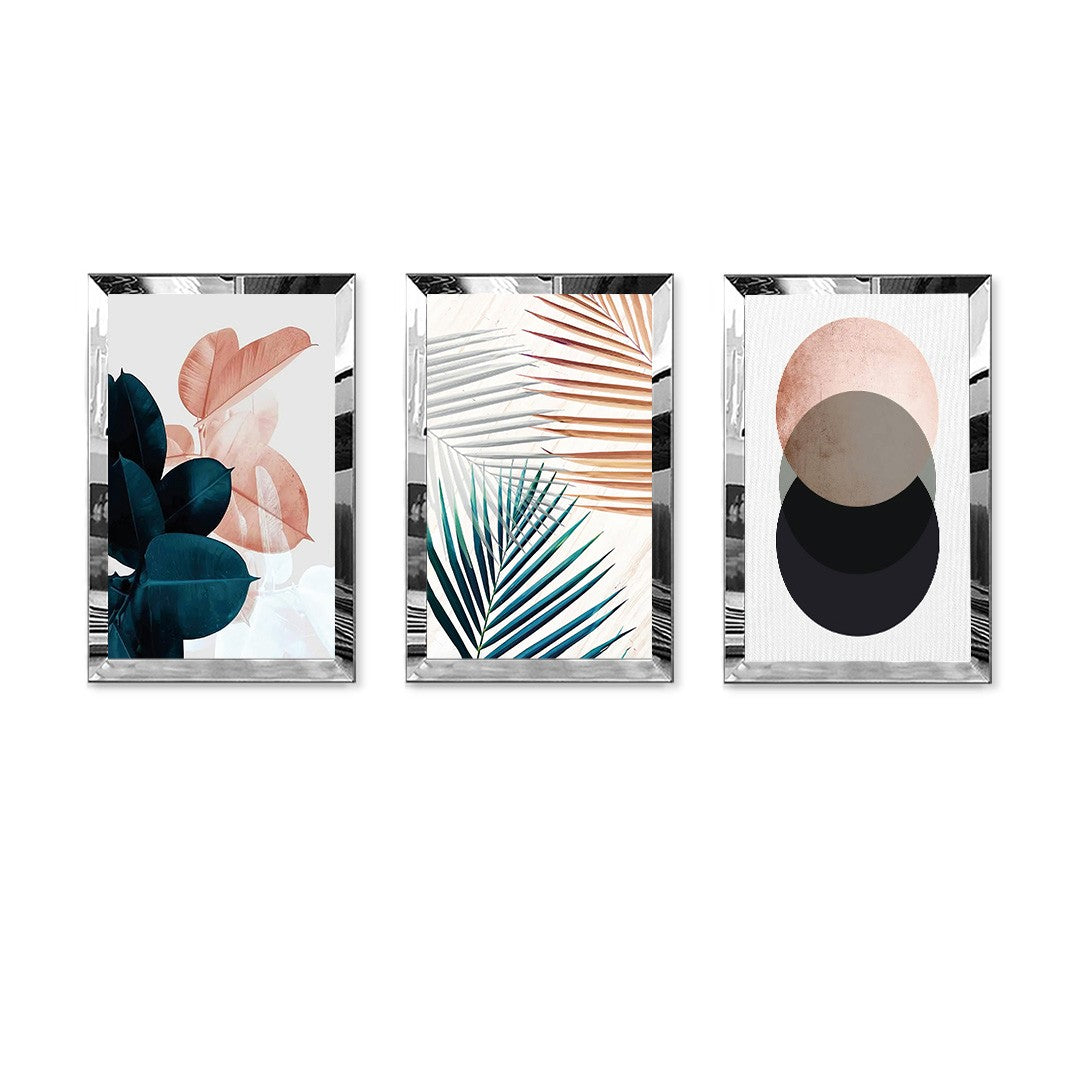 Conjunto de Quadros Decorativos (3 Peças) MDF & Plexiglass 30x40 cm Multicolor – Huhu409