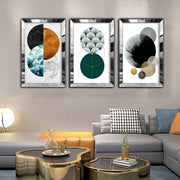 Conjunto de Quadros Decorativos Multicolor em MDF e Plexiglass (3 Peças) 50 x 70 cm – Huhu404