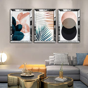 Quadro Decorativo Huhu409 50x70 cm (3 Peças) Multicolor em MDF e Plexiglass