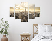 Pinturas Decorativas Elegantes em MDF (5 Peças), 100% MDF, 3 mm de Espessura | Tamanhos: 56x20 cm, 42x17 cm, 28x14 cm | Perfeitas para Decoração de Casa e Arte de Parede