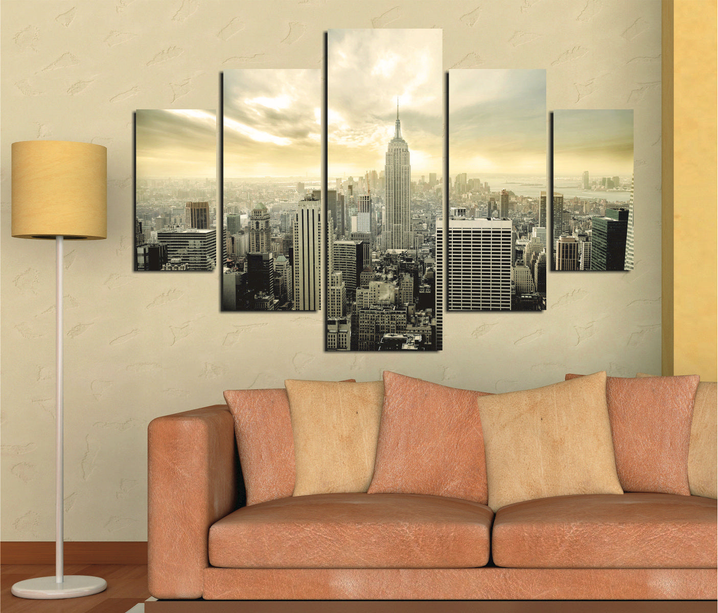 Pinturas Decorativas Elegantes em MDF (5 Peças), 100% MDF, 3 mm de Espessura | Tamanhos: 56x20 cm, 42x17 cm, 28x14 cm | Perfeitas para Decoração de Casa e Arte de Parede