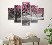 Pintura Decorativa em MDF – 5 Peças – 56x20 cm, 42x17 cm, 28x14 cm – 100% MDF