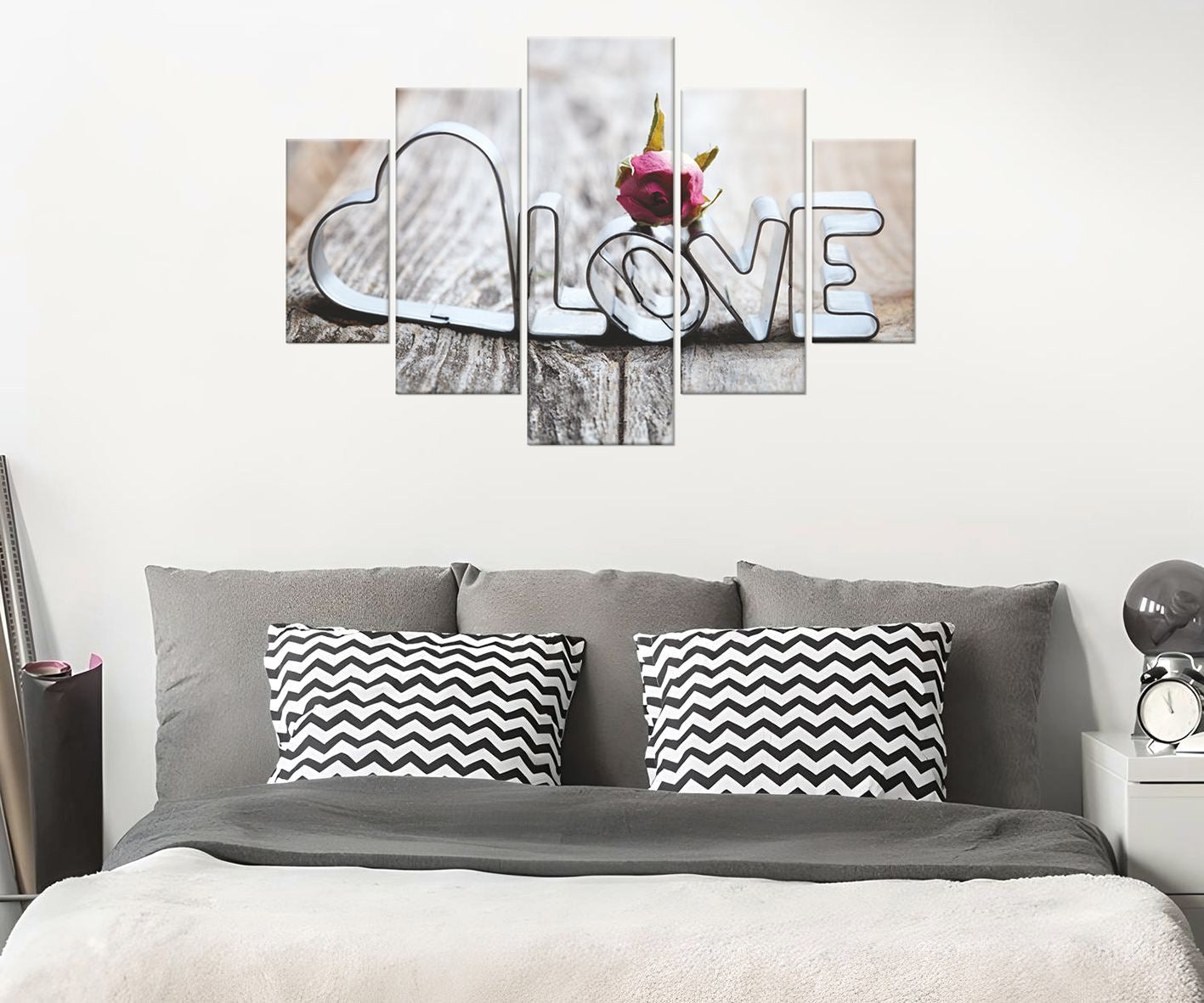 Pinturas Decorativas Elegantes em MDF (5 Peças), 100% MDF, Vários Tamanhos | Perfeitas para Decoração de Casa, Sala de Estar e Escritório | Arte Elegante e Única