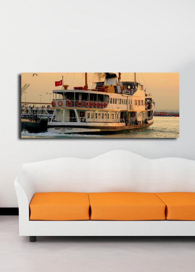 Tela Decorativa Multicolor 30x70cm - Moldura Madeira Premium