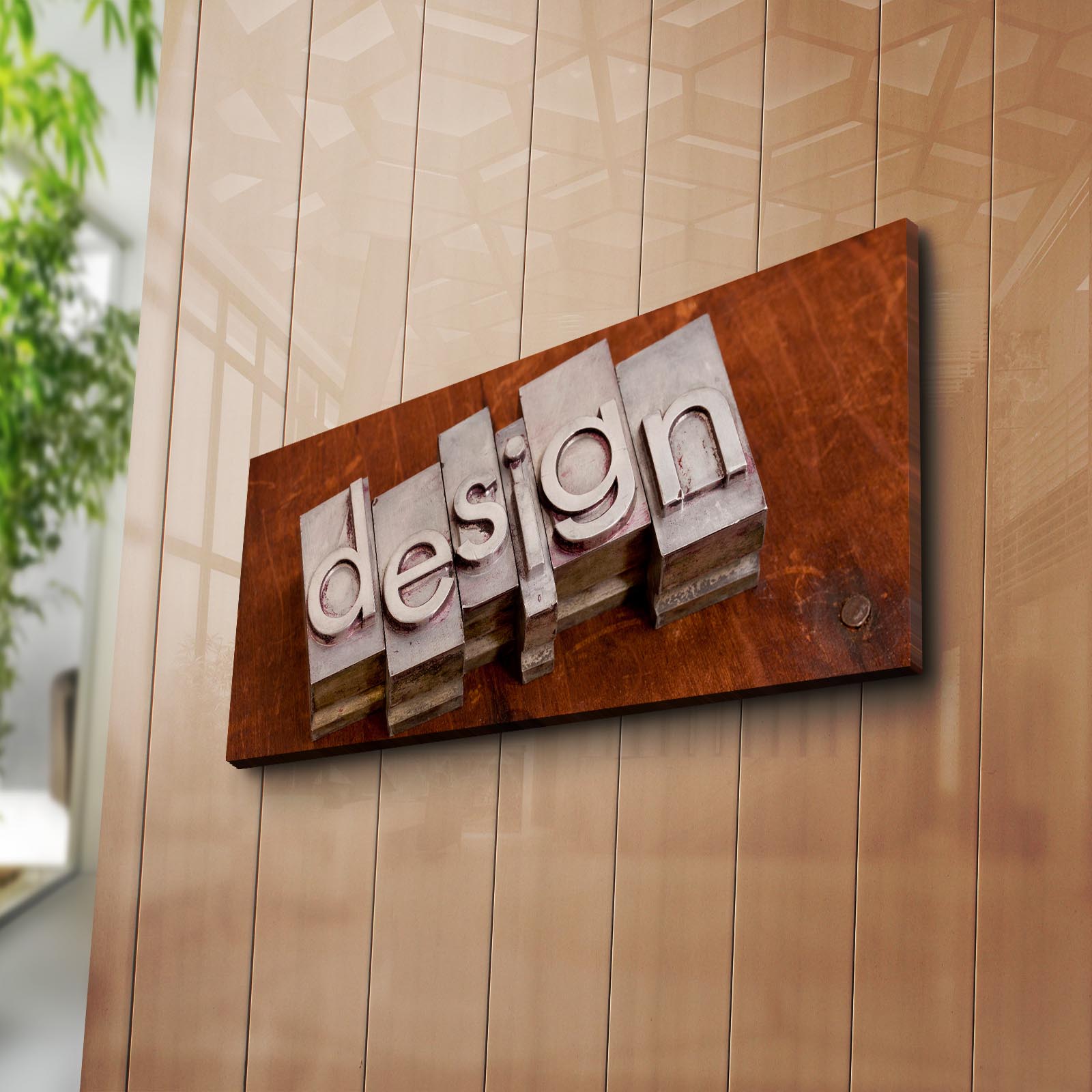 Quadro Decorativo Multicolor em Tela Suede 30x70cm - Premium