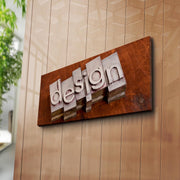 Quadro Decorativo Multicolor em Tela Suede 30x70cm - Premium