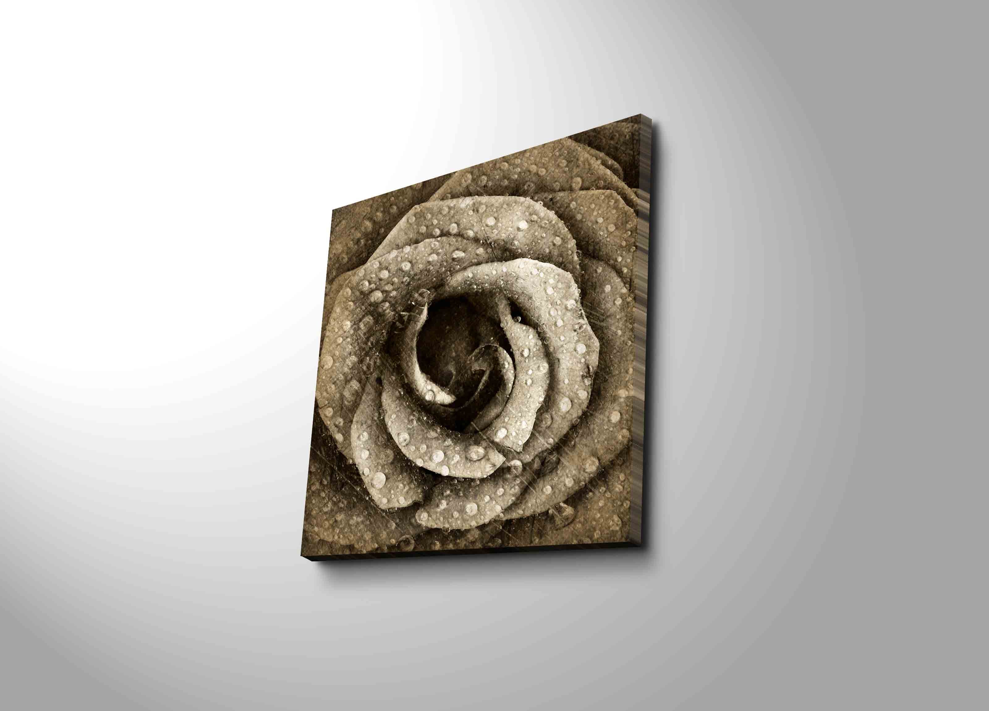 Quadro Decorativo Canvas Premium Multicolor 45x45cm - Moldura Madeira