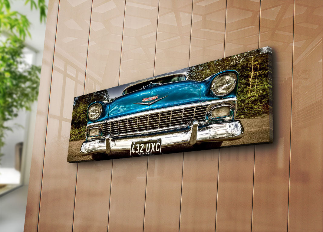 Quadro Decorativo Multicolor em Tela Suede 30x90cm | Moldura Madeira