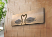 Tela Decorativa Multicolor 30x90cm - Canvas Premium com Moldura