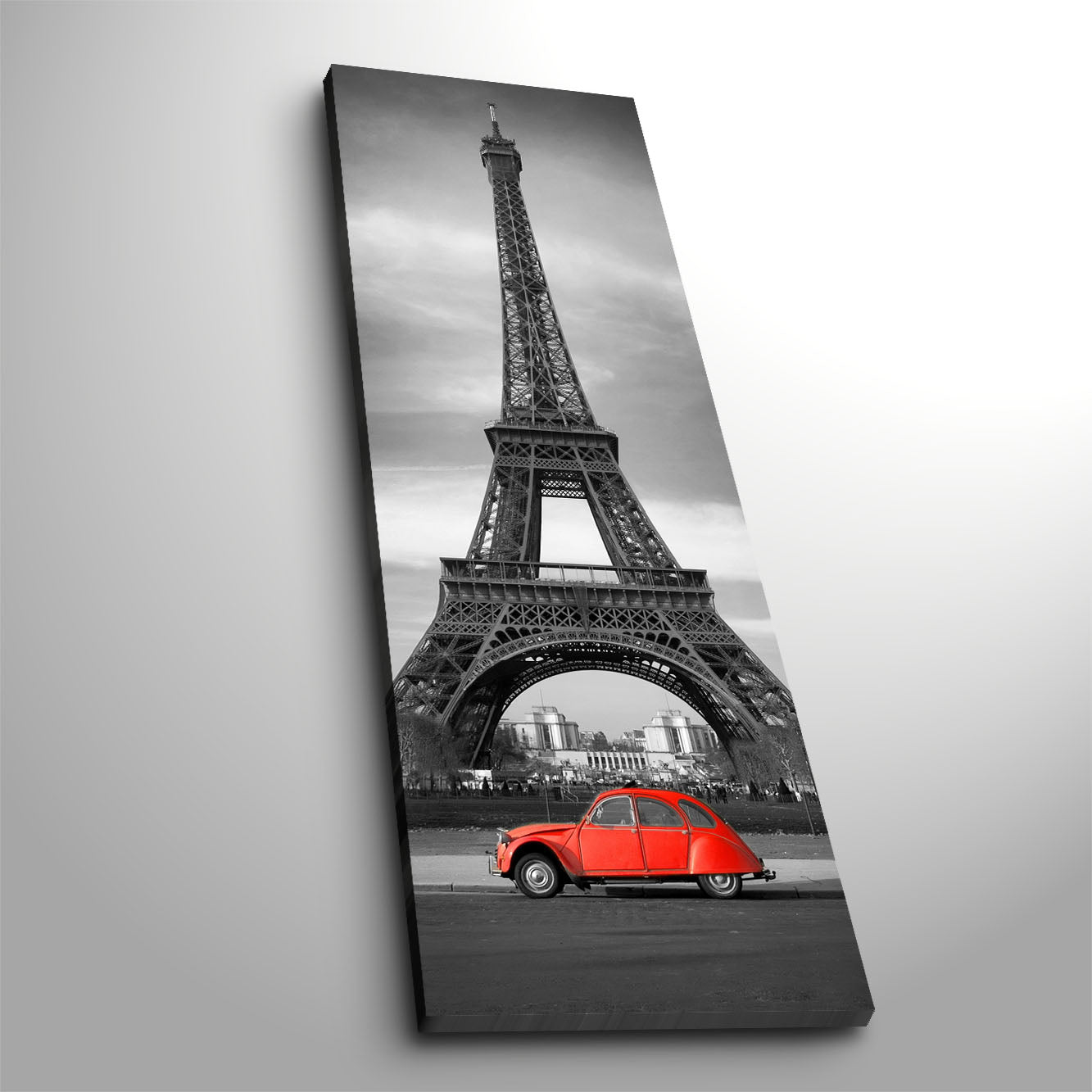 Tela Decorativa Multicolor 30x90cm - Moldura Madeira Premium