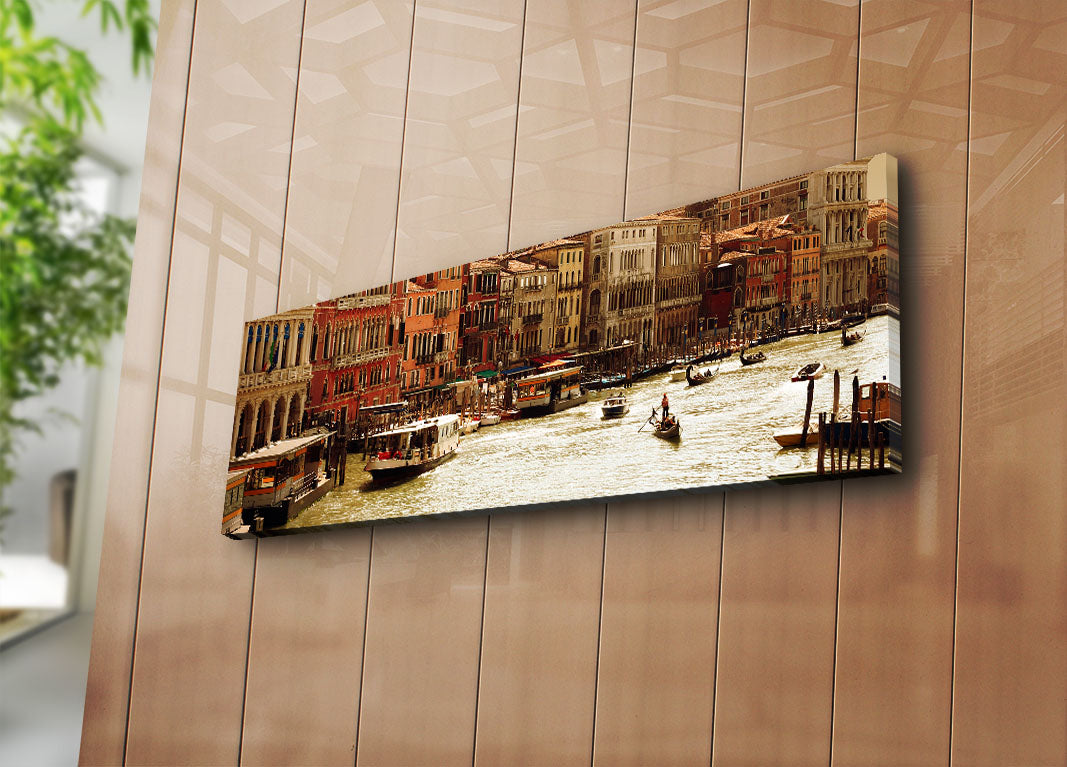 Tela Decorativa Multicolor 30x90cm - Arte Premium para Parede