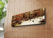 Tela Decorativa Multicolor 30x90cm - Arte Premium para Parede