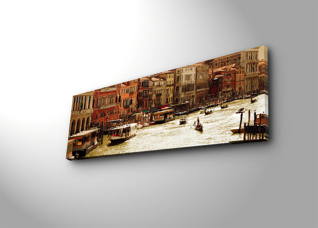 Tela Decorativa Multicolor 30x90cm - Arte Premium para Parede