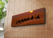 Tela Decorativa Multicolor 30x90cm - Arte Premium em Suede Canvas