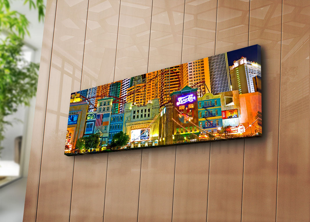 Tela Decorativa Multicolor 30x90cm - Moldura Madeira Premium