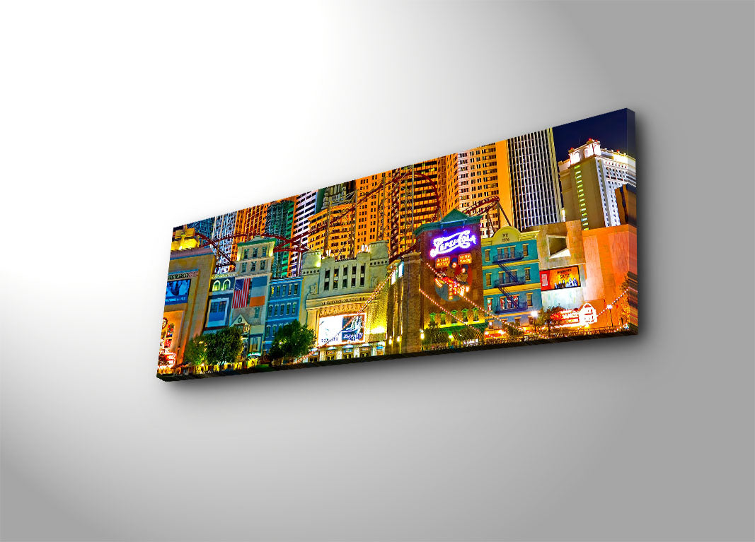 Tela Decorativa Multicolor 30x90cm - Moldura Madeira Premium