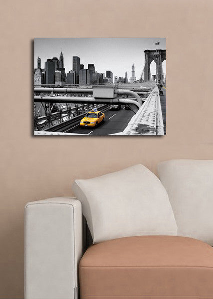 Quadro Decorativo Multicolor Canvas 30x40cm - Moldura Madeira