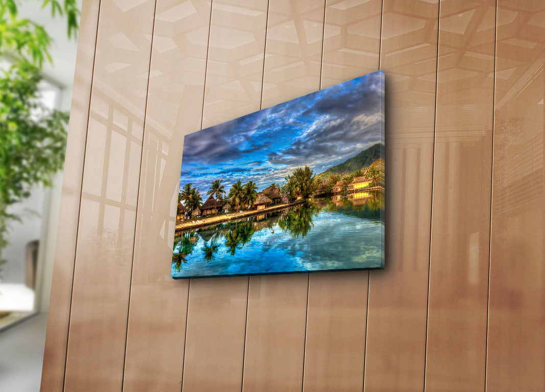 Tela Decorativa Multicolor 30x40cm - Arte Premium em Suede Canvas