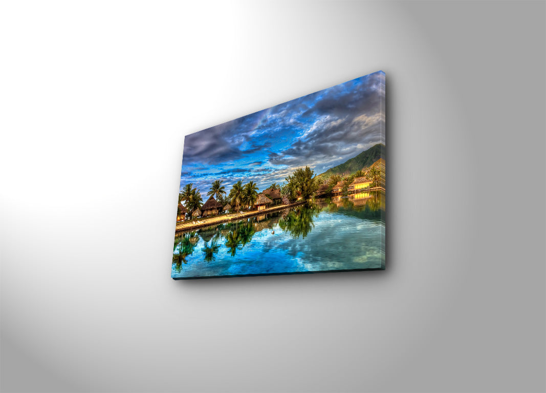 Tela Decorativa Multicolor 30x40cm - Arte Premium em Suede Canvas