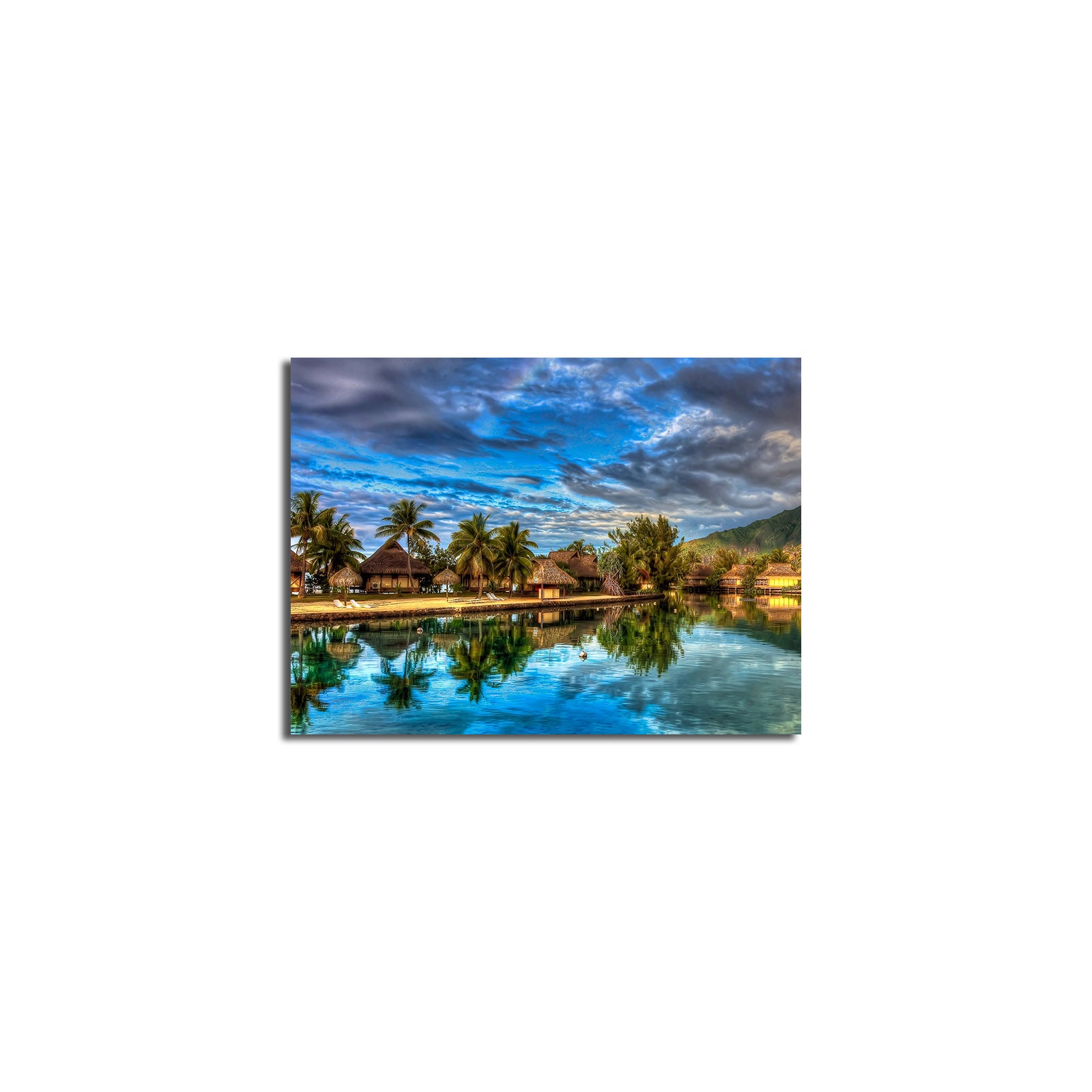 Tela Decorativa Multicolor 30x40cm - Arte Premium em Suede Canvas