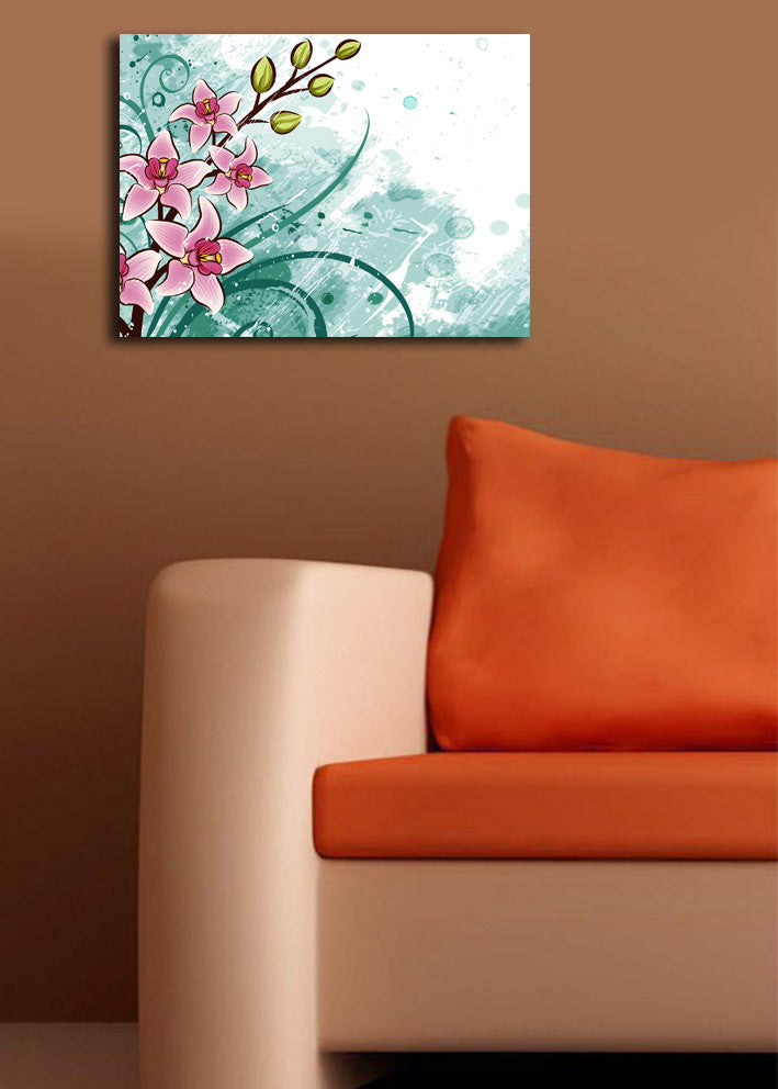 Tela Decorativa Multicolor - Arte Premium em Canvas Suede 28x38cm