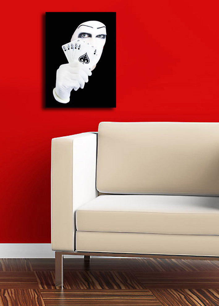 Tela Decorativa Multicolor 28x38cm - Moldura Madeira Premium