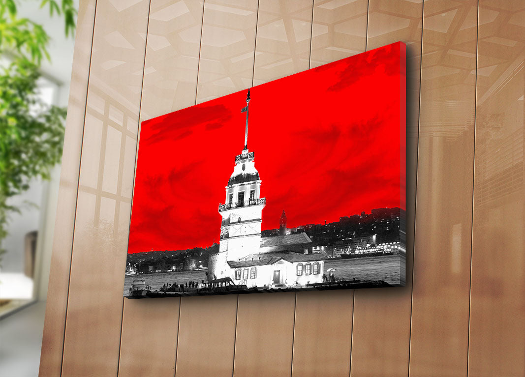 Tela Decorativa Multicolor Premium 45x70cm - Moldura Madeira