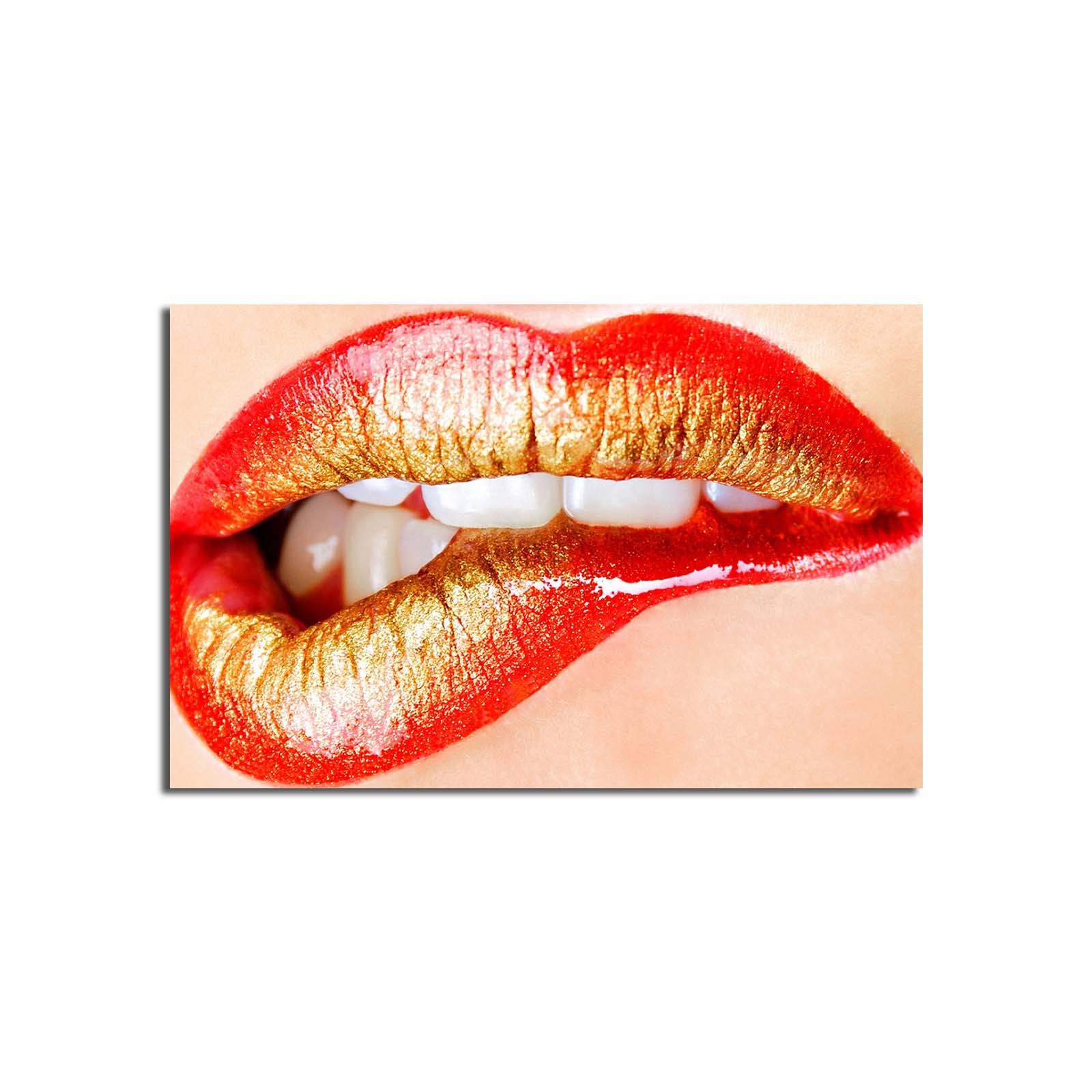 Tela Decorativa Multicolor Premium 45x70cm - Moldura Madeira