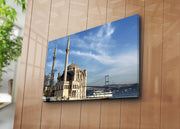 Pintura Decorativa em Tela Suede Multicolor 45x70cm - Moldura Madeira