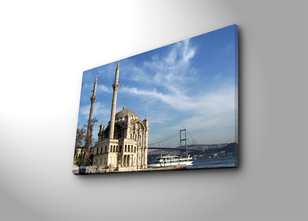 Pintura Decorativa em Tela Suede Multicolor 45x70cm - Moldura Madeira