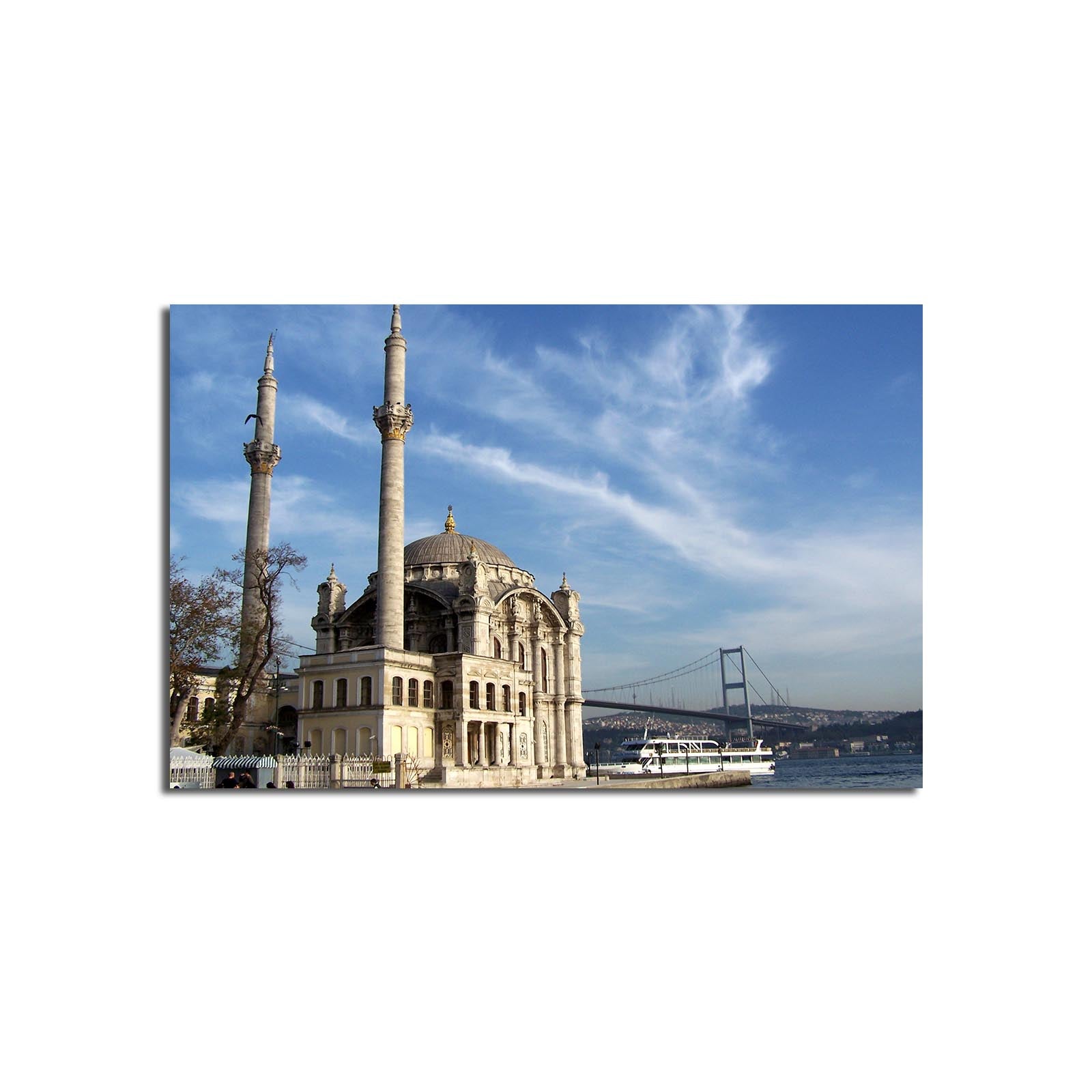 Pintura Decorativa em Tela Suede Multicolor 45x70cm - Moldura Madeira