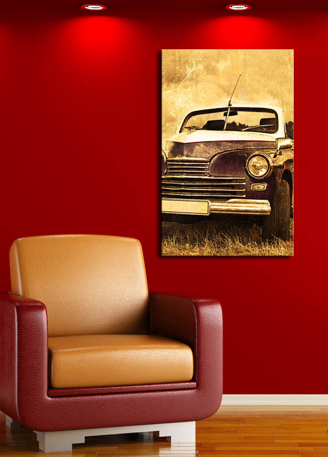 Tela Decorativa Multicolor Canvas Suede 45x70cm - Moldura Madeira