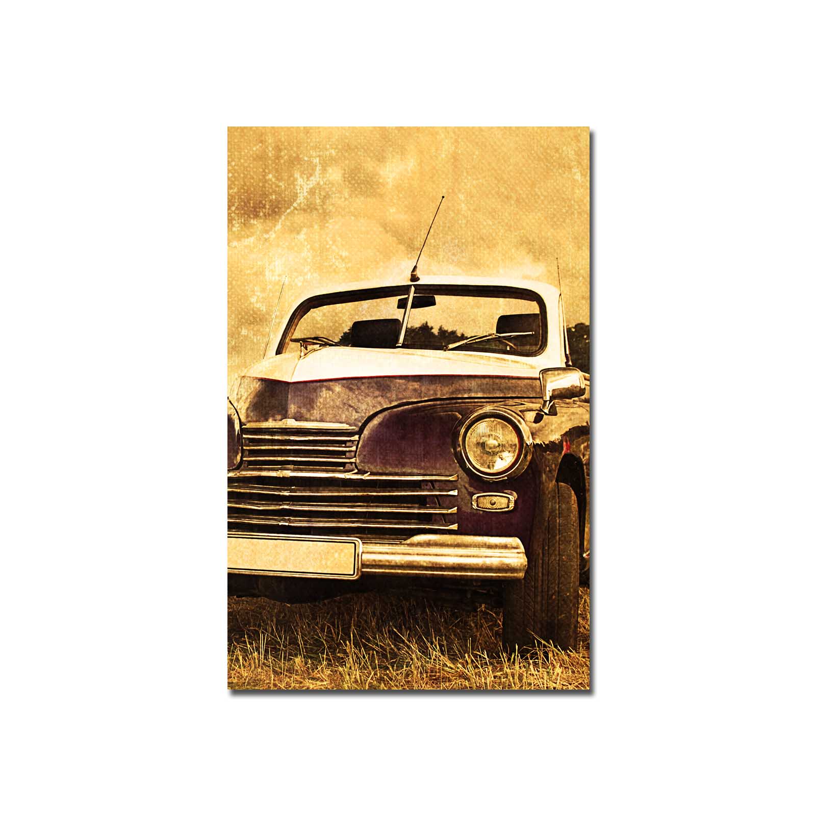 Tela Decorativa Multicolor Canvas Suede 45x70cm - Moldura Madeira