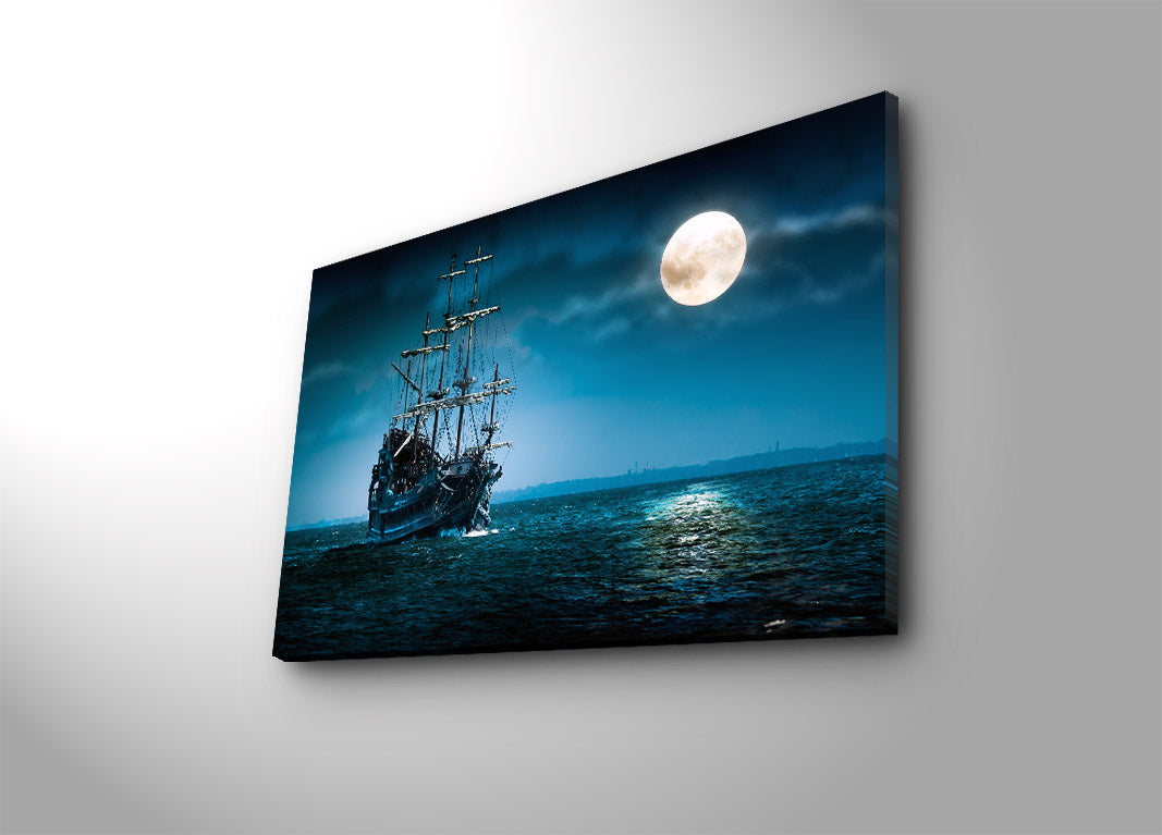 Quadro Decorativo Canvas Premium Multicolor 45x70cm - Moldura Madeira