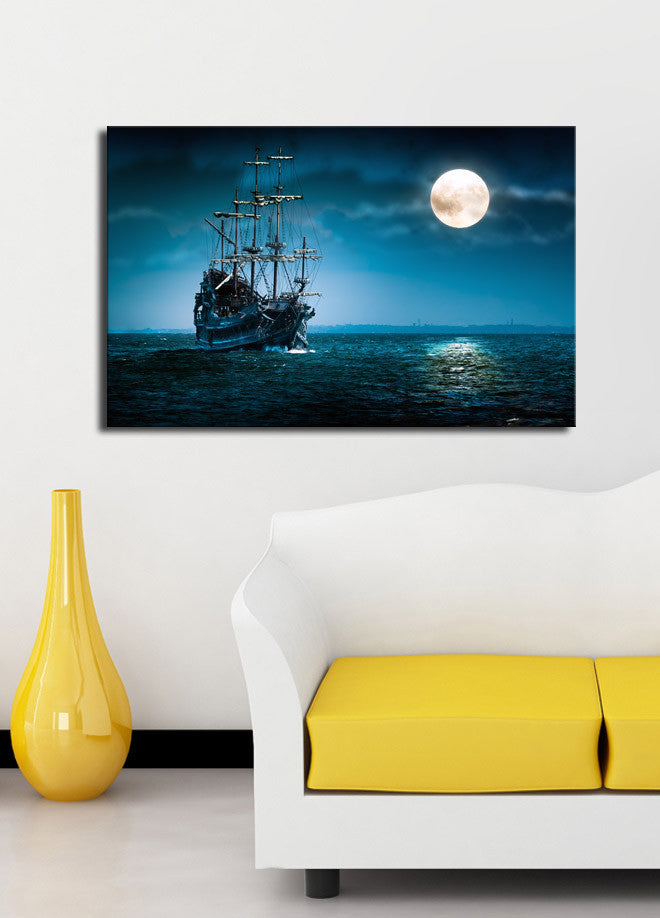 Quadro Decorativo Canvas Premium Multicolor 45x70cm - Moldura Madeira