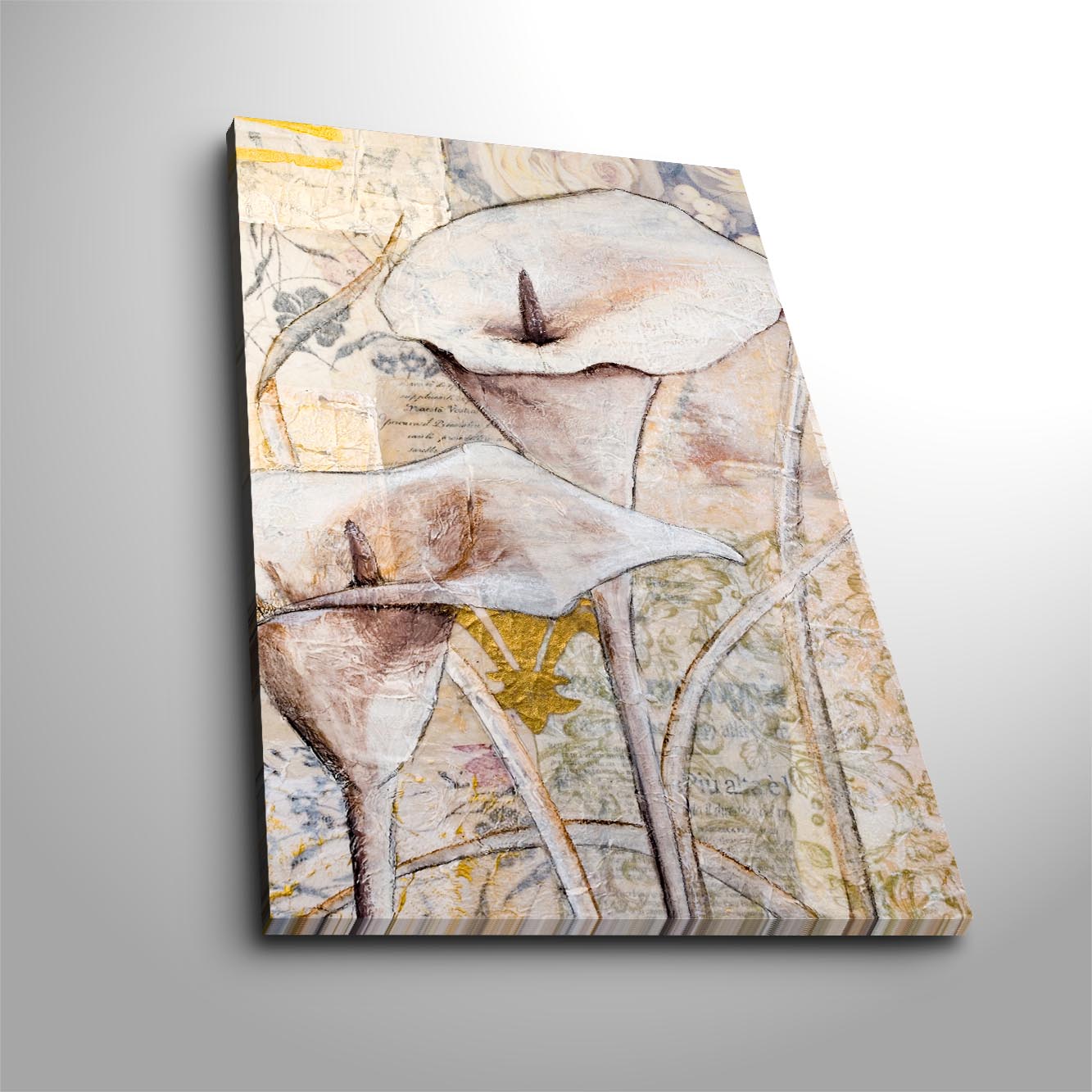 Pintura Decorativa em Tela Multicolor - Arte Moderna Premium 45x70cm