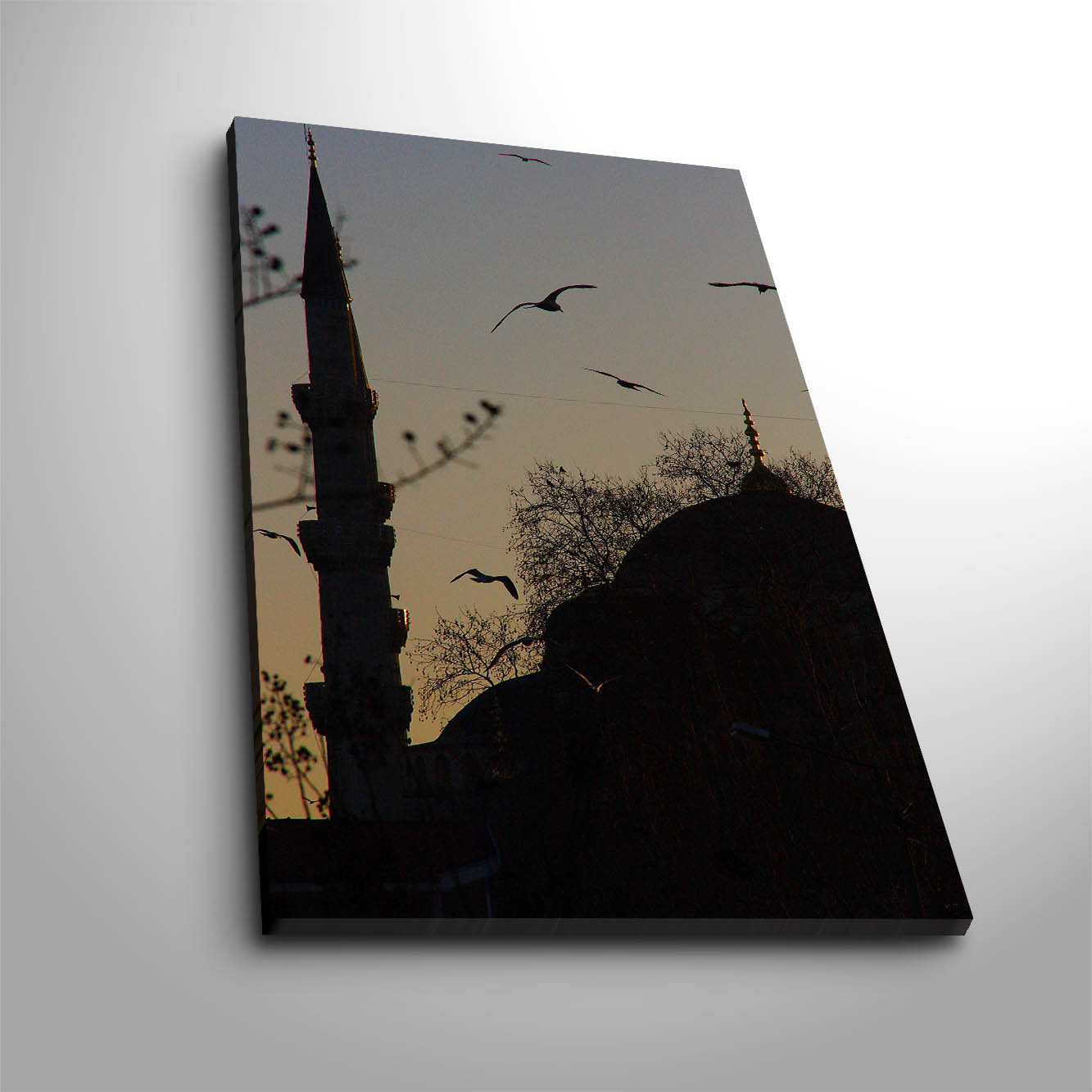 Quadro Decorativo Canvas Multicolor - Moldura Madeira Premium 45x70cm