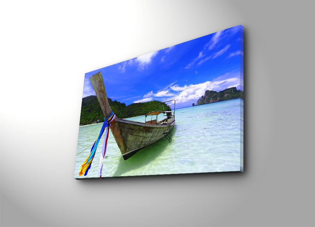 Tela Decorativa Multicolor 45x70cm - Moldura Madeira Premium