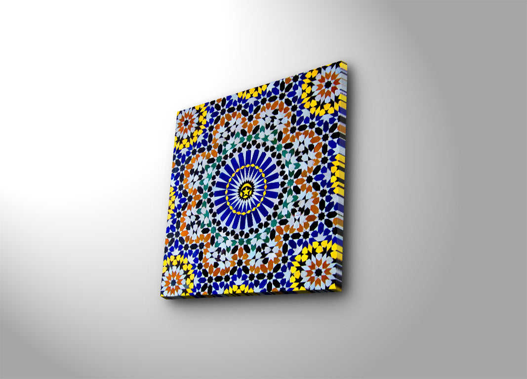 Tela Decorativa Multicolor Premium 45x45cm - Canvas Suede Luxo