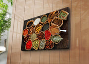 Tela Decorativa Multicolor 45x70cm - Moldura Madeira Premium